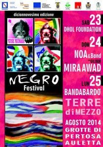 Negro Festival 2014 su Musica Popolare Italiana