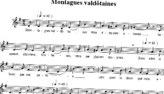 Montagnes Valdôtaines, the popular song become the Valle D’Aosta anthem